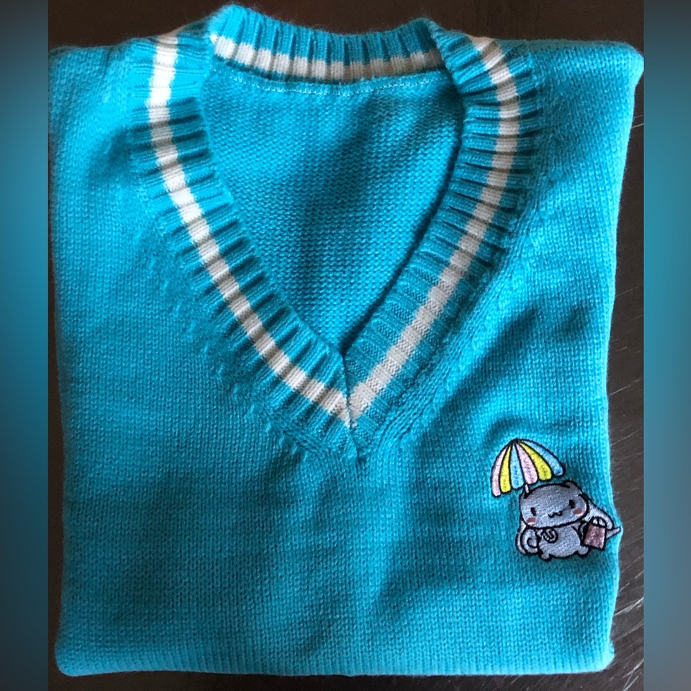 Sanrio Cinnamoroll Blue V-Neck Sweater Vest